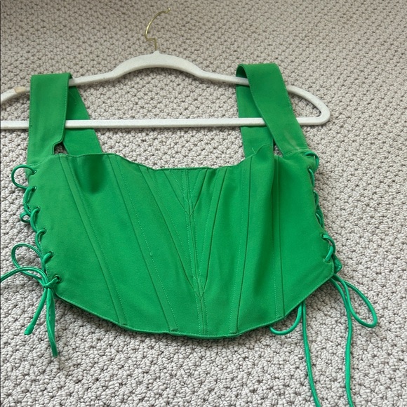 Green Corset Top - Picture 3 of 3